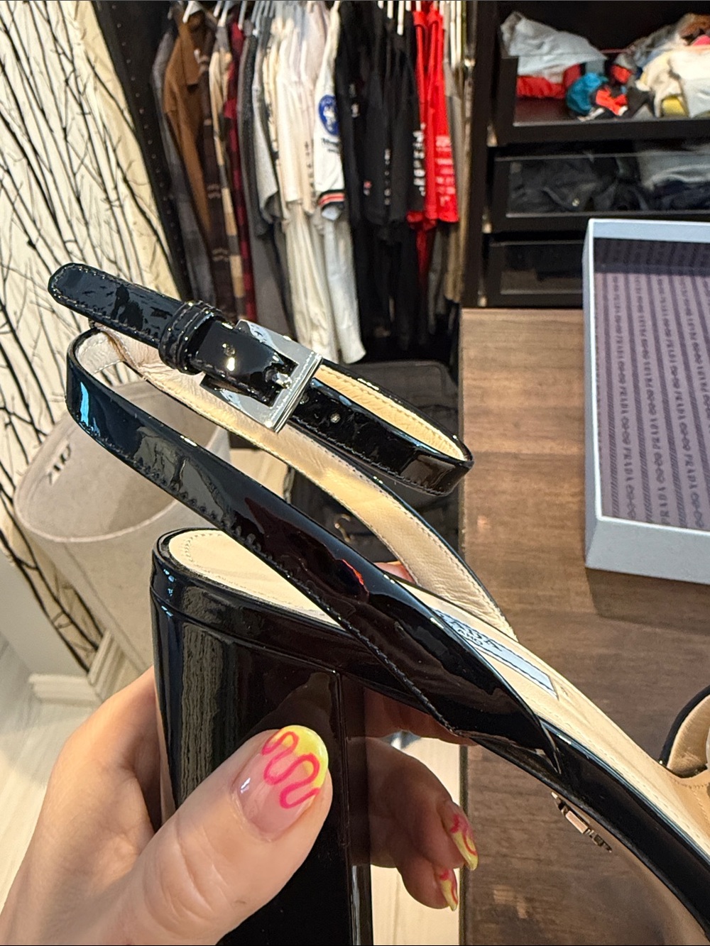 Prada
Patten Leather Platform Sandals - Picture 12 of 13